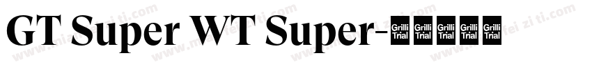 GT Super WT Super字体转换